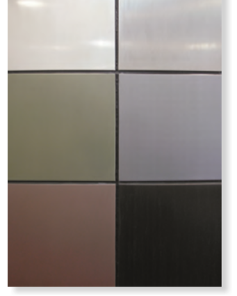 El panel compuesto del cinc negro para el revestimiento de la pared, los paneles del recubrimiento de paredes exterior