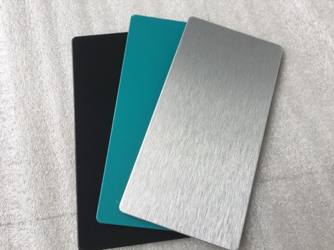 Hoja compuesta de aluminio del panel de la muestra de la pintura del poliéster con uniformidad del color