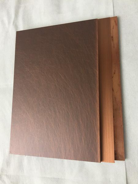 Alta rigidez del panel compuesto de cobre fácil de la instalación Cu+ para la puerta de la cocina